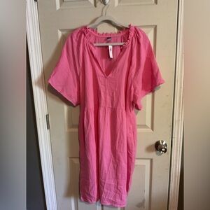 Pink V-Neck Dress Old Navy Nwt